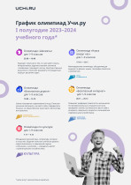 График олимпиад Учи.ру  I полугодие 2023–2024 учебного года.